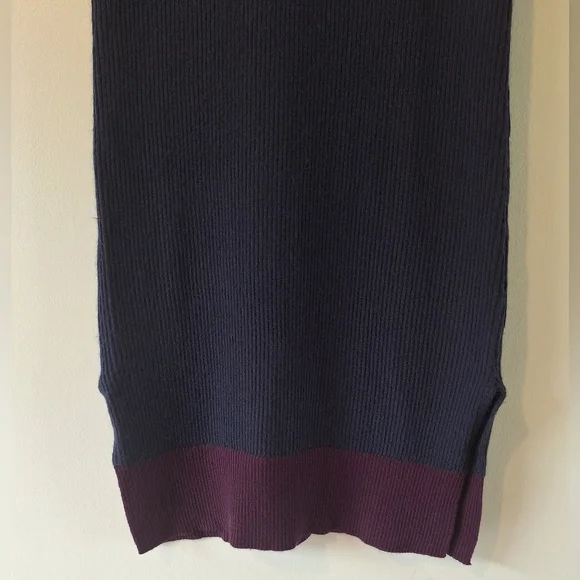 NWT Athleta Winterlude Sz XXS Merino Wool Burgundy Mockneck Sleeveless Dress - Picture 3 of 7